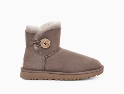 UGG Mini Bailey Button II Boots for Womens - Brown India